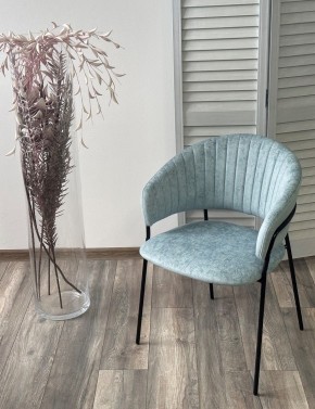 Стул ГЕММА, цвет RAIN 7 breeze, велюр / черный каркас М-City в Салехарде - salekhard.mebel24.online | фото 4