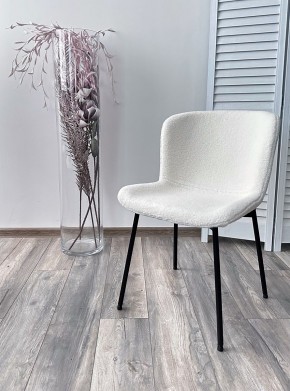Стул RIYA UF992-01 Белый, teddy / черный каркас М-City в Салехарде - salekhard.mebel24.online | фото 3