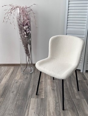 Стул RIYA UF992-01 Белый, teddy / черный каркас М-City в Салехарде - salekhard.mebel24.online | фото 5