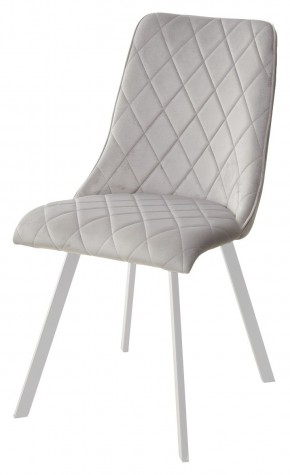 Стул TYCOON BLUVEL-03 LIGHT GREY / белый каркас М-City в Салехарде - salekhard.mebel24.online | фото 1