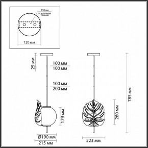 Светильник на штанге Odeon Light Jungle 4865/1 в Салехарде - salekhard.mebel24.online | фото 3