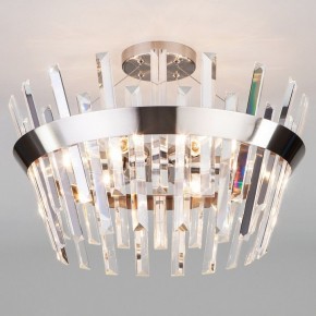 Светильник на штанге TK Lighting Steccato 10111/5 сатин-никель/прозрачный хрусталь Strotskis в Салехарде - salekhard.mebel24.online | фото 1