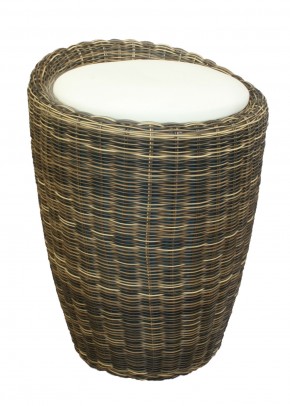 Табурет с местом для хранения LM-1100Rattan, кремовый в Салехарде - salekhard.mebel24.online | фото