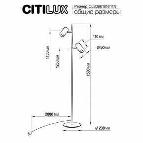 Торшер Citilux Twin CL809010N в Салехарде - salekhard.mebel24.online | фото 5