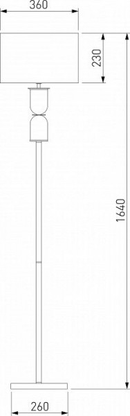Торшер Eurosvet Caprera 01154/1 никель в Салехарде - salekhard.mebel24.online | фото 2