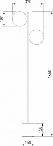 Торшер Eurosvet Marbella 01158/2 латунь в Салехарде - salekhard.mebel24.online | фото 3