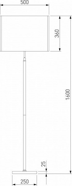 Торшер Eurosvet Notturno 01163/1 латунь в Салехарде - salekhard.mebel24.online | фото 2