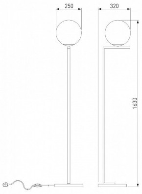 Торшер Eurosvet Shape 01214/1 хром в Салехарде - salekhard.mebel24.online | фото 3