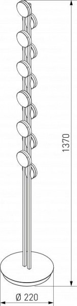 Торшер Eurosvet Tapioca 90332/12 черный в Салехарде - salekhard.mebel24.online | фото 4