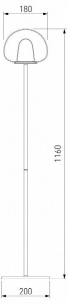 Торшер Eurosvet Twice 90327/1 черный в Салехарде - salekhard.mebel24.online | фото