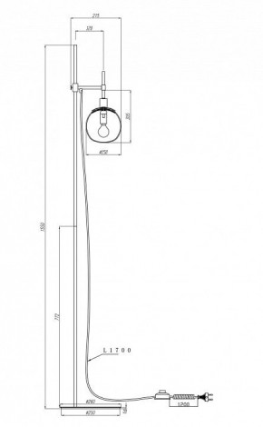 Торшер Maytoni Erich MOD221-FL-01-N в Салехарде - salekhard.mebel24.online | фото 3