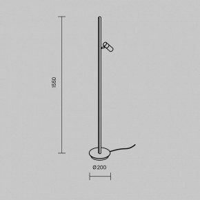 Торшер Maytoni Thin MOD395FL-L28B3K в Салехарде - salekhard.mebel24.online | фото 5