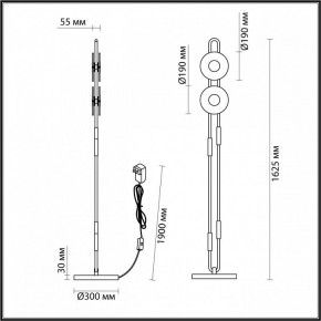 Торшер Odeon Light Magnet 5407/23FL в Салехарде - salekhard.mebel24.online | фото 4