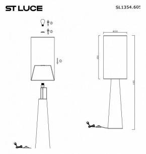 Торшер ST-Luce Jackie SL1354.605.01 в Салехарде - salekhard.mebel24.online | фото 5