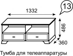 Тумба для телеаппаратуры Венеция 13 бодега в Салехарде - salekhard.mebel24.online | фото 2
