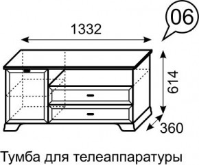 Тумба для телеаппаратуры Венеция 6 бодега в Салехарде - salekhard.mebel24.online | фото 3