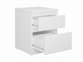 Тумба КАСТОР малая с двумя ящиками, цвет белый в Салехарде - salekhard.mebel24.online | фото 2