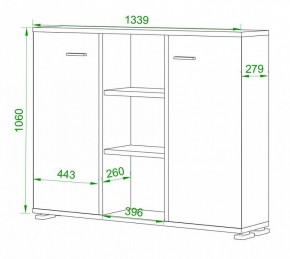 Тумба комбинированная Домино ПУ-60-3 в Салехарде - salekhard.mebel24.online | фото 2