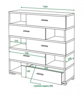 Тумба комбинированная Домино СБ-40/5 в Салехарде - salekhard.mebel24.online | фото 2