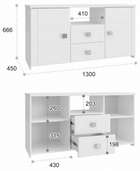 Тумба комбинированная Изабель ИЗ-53К в Салехарде - salekhard.mebel24.online | фото 3