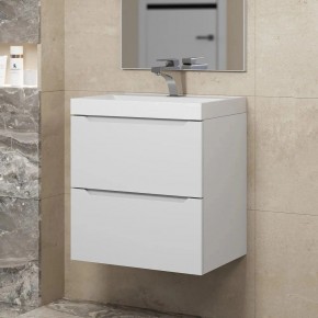 Тумба под раковину Uperwood Tanos 50 см, подвесная, белая матовая в Салехарде - salekhard.mebel24.online | фото