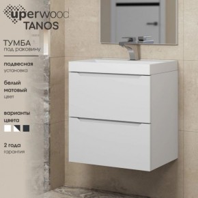 Тумба под раковину Uperwood Tanos 90 см, подвесная, белая матовая в Салехарде - salekhard.mebel24.online | фото 6