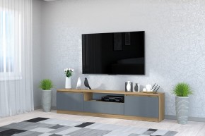 Тумба под ТВ "Хилтон" (Крафт золотой/Графит) в Салехарде - salekhard.mebel24.online | фото