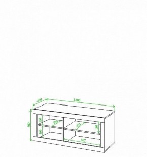 Тумба под ТВ Toivo Кон120 в Салехарде - salekhard.mebel24.online | фото 2