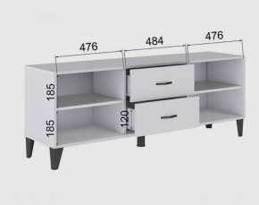 Тумба под ТВ ТВМ-6 (белый) в Салехарде - salekhard.mebel24.online | фото 2