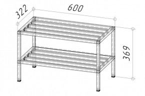 Тумба под вешалку Ригель 2 600 (Дуб сонома) в Салехарде - salekhard.mebel24.online | фото 2