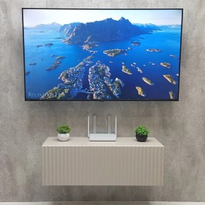 Тумба подвесная под ТВ LINES MTV3-MA 900 Бежевый (Леда-М 10.1.5) в Салехарде - salekhard.mebel24.online | фото 3