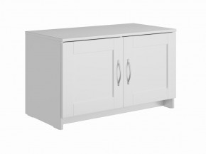 Тумба СИРИУС двухдверная низкая, цвет белый в Салехарде - salekhard.mebel24.online | фото