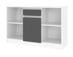 Тумба ТВ малая Парус (Белый/Графит) в Салехарде - salekhard.mebel24.online | фото