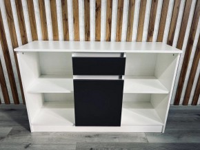 Тумба ТВ малая Парус (Белый/Графит) в Салехарде - salekhard.mebel24.online | фото 3