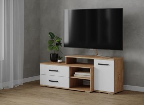 Тумба ТВ Парус-3 Дуб крафт золотой/Белый в Салехарде - salekhard.mebel24.online | фото