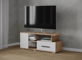 Тумба ТВ Парус-4 Дуб крафт золотой/Белый в Салехарде - salekhard.mebel24.online | фото