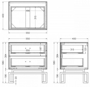Тумбочка KFG085-NI в Салехарде - salekhard.mebel24.online | фото 5