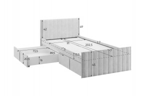 ТВИКС Кровать с ящиками 900 в Салехарде - salekhard.mebel24.online | фото 3