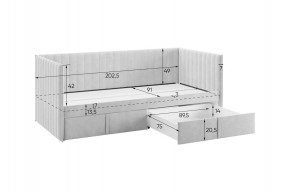 ТВИКС Кровать (софа) с ящиками 900 в Салехарде - salekhard.mebel24.online | фото 3