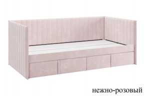 ТВИКС Кровать (софа) с ящиками 900 (нежно-розовый) в Салехарде - salekhard.mebel24.online | фото