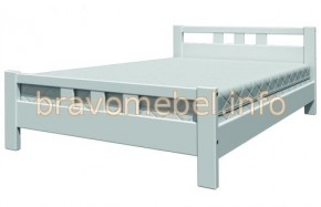 ВЕРОНИКА-2 Кровать из массива 1200 (Белый античный) в Салехарде - salekhard.mebel24.online | фото