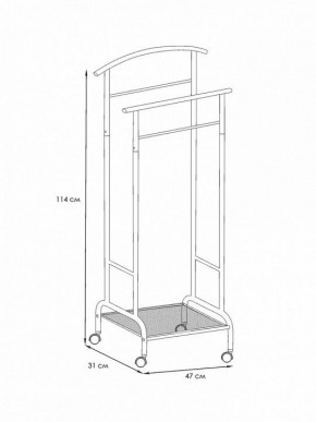 Вешалка для костюма Римини 2М в Салехарде - salekhard.mebel24.online | фото 4