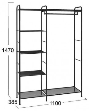 Вешалка гардеробная Валенсия 1 в Салехарде - salekhard.mebel24.online | фото 2