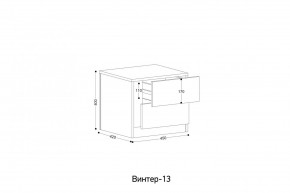 ВИНТЕР - 13 Тумба прикроватная в Салехарде - salekhard.mebel24.online | фото 2