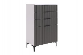 ЗЕФИР Гостиная К2 (белое дерево/черный муар) в Салехарде - salekhard.mebel24.online | фото 11