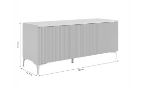 ЗЕФИР Гостиная К2 (белое дерево/черный муар) в Салехарде - salekhard.mebel24.online | фото 4